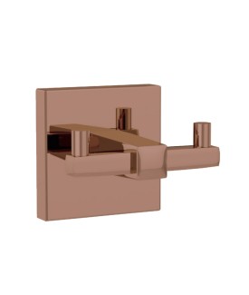 Double Robe Hook - Blush Gold PVD