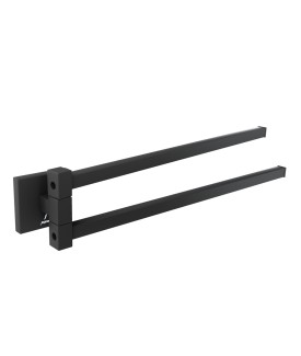 Swivel Towel Holder Twin Type - Black Matt