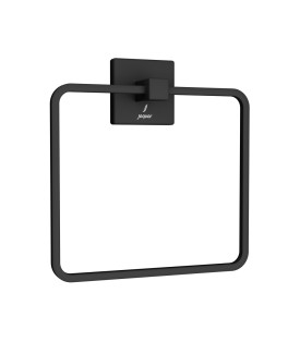 Towel Ring Square - Black Matt