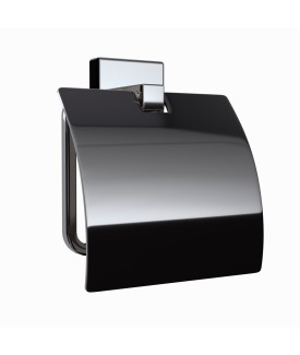 Toilet Paper Holder - Black Chrome