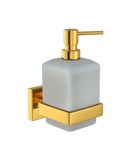 Soap Dispenser with Glass bottle - Gold Bright PVD