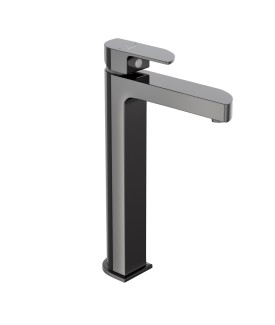 Extended Mono Basin Mixer - Black Chrome