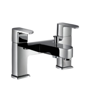 2 Hole H Type Bath and Shower Mixer - Chrome