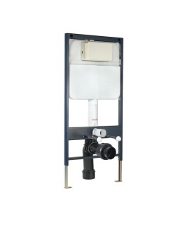 Pneumatic Single Piece Slim In-wall Cistern