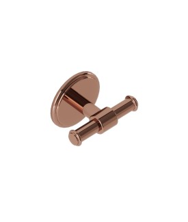 Double Robe Hook - Blush Gold PVD