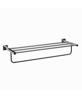 Towel Shelf 600mm long - Black Chrome