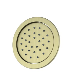 Tilting Round Bodytile 120mm - Brass Matt