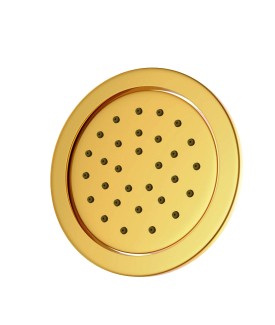 Tilting Round Bodytile 120mm - Gold Bright PVD