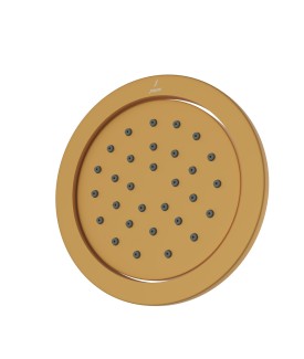 Tilting Round Bodytile 120mm - Gold Matt PVD