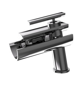 Single Lever Basin Mixer - Black Chrome