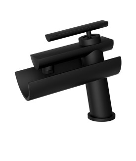 Single Lever Basin Mixer - Black Matt