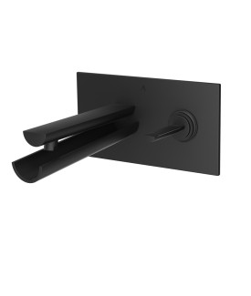 Joystick In-wall Basin Mixer - Black Matt