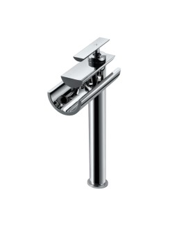 Single Lever High Neck Basin Mixer - Chrome