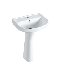 Wall Hung Basin with Full Pedestal