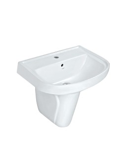 Wall Hung Basin with Half Pedestal