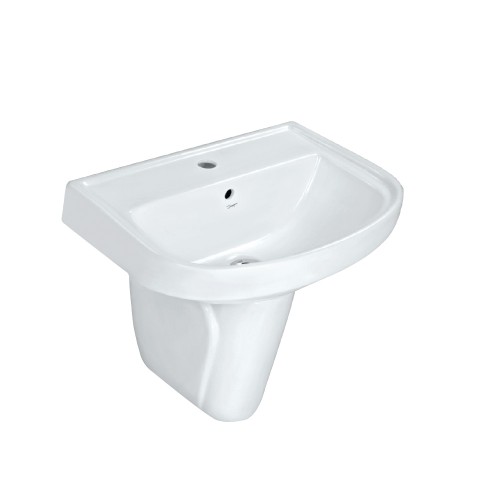 Wall Hung Basin with Half Pedestal