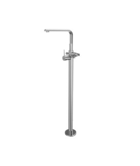 Exposed Parts of Floor Mounted Single Lever Bath Mixer - Chrome