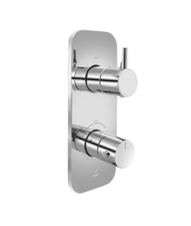 Aquamax 2 Outlet Thermostatic Shower Mixer Trim Kit - Chrome