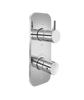 Aquamax 3 Outlet Thermostatic Shower Mixer Trim Kit - Chrome