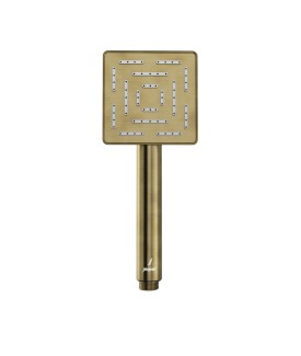 Maze Single Function 95X95mm Square Hand Shower - Antique Bronze