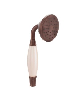 Traditional Single Function 78mm Round Hand Shower - Antique Copper