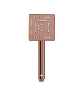 Maze Single Function 95X95mm Square Hand Shower - Blush Gold PVD