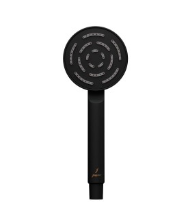 Maze Single Function 95mm Round Hand Shower - Black Matt