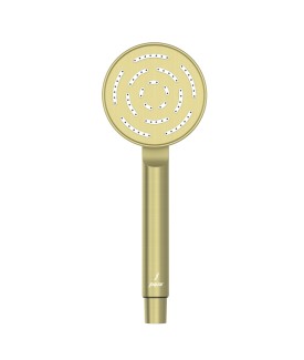 Maze Single Function 95mm Round Hand Shower - Brass Matt