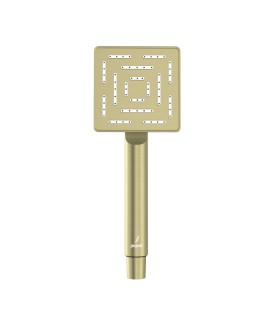 Maze Single Function 95X95mm Square Hand Shower - Brass Matt