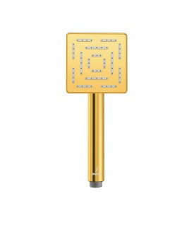 Maze Single Function 95X95mm Square Hand Shower - Gold Bright PVD