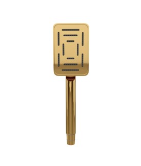 Single Function Rectangular Shape Maze Hand Shower - Gold Bright PVD