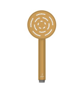 Maze Single Function 95mm Round Hand Shower - Gold Matt PVD