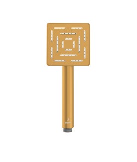 Maze Single Function 95X95mm Square Hand Shower - Gold Matt PVD