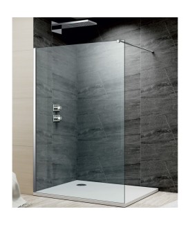 Walk-in Panel - Chrome Frame | Clear Glass-800 mm