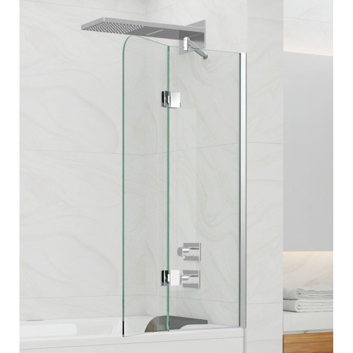 Tub Mounted Bath Screen with Swing Door