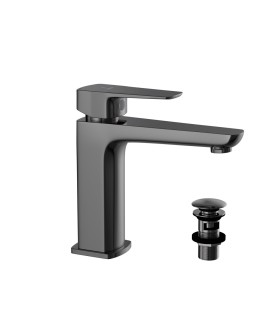 Mono Basin Mixer - Black Chrome