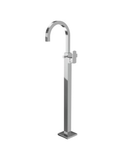 Exposed Parts of Floor Mounted Single Lever Bath Mixer - Chrome