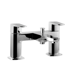 2 Hole H Type Bath and Shower Mixer - Chrome