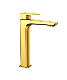 Extended Mono Basin Mixer - Gold Bright PVD