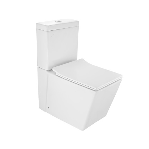 Rimless Bowl With Cistern For Coupled WC