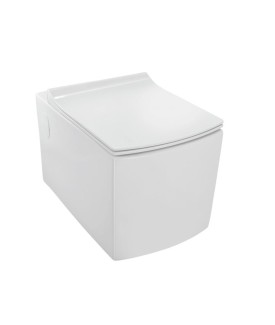 Rimless Blind Installation Wall Hung Toilet - White