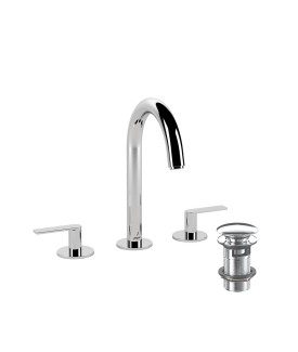 3 Hole Basin Mixer - Chrome