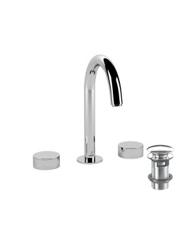 3 Hole Basin Mixer - Chrome