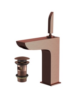 Joystick Basin Mixer - Antique Copper