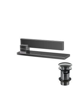 Single Lever Basin Mixer - Black Chrome