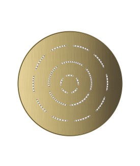 Maze Single Function 200mm Round Showerhead - Antique Bronze