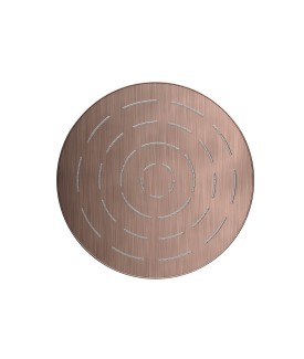 Maze Single Function 240mm Round Showerhead - Antique Copper