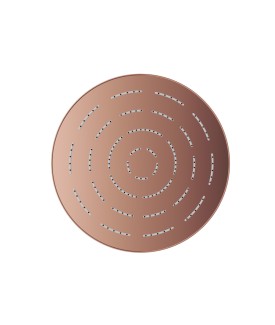 Maze Single Function 300mm Round Showerhead - Blush Gold PVD