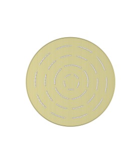 Maze Single Function 200mm Round Showerhead - Brass Matt