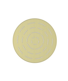 Maze Single Function 240mm Round Showerhead - Brass Matt